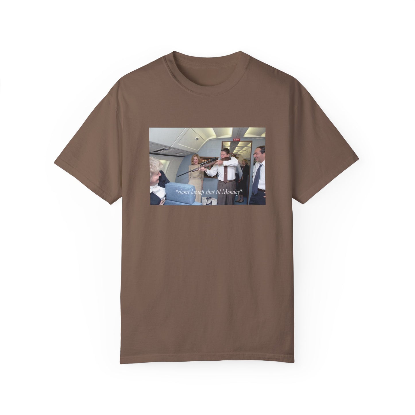 Reagan on Plane Tee