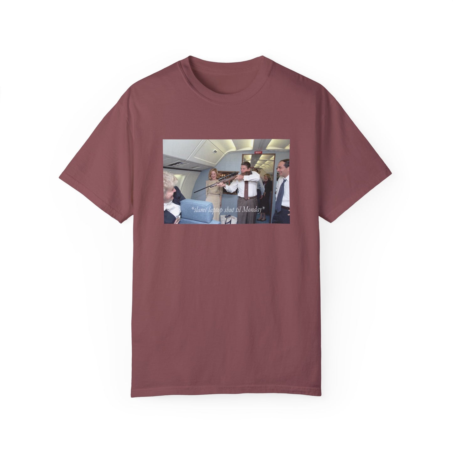 Reagan on Plane Tee