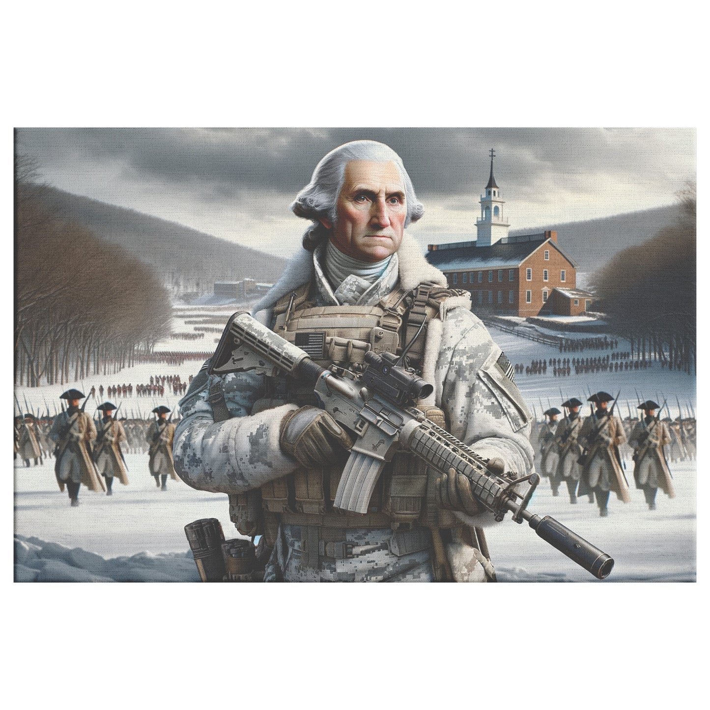 WASHINGTON Print on Canvas