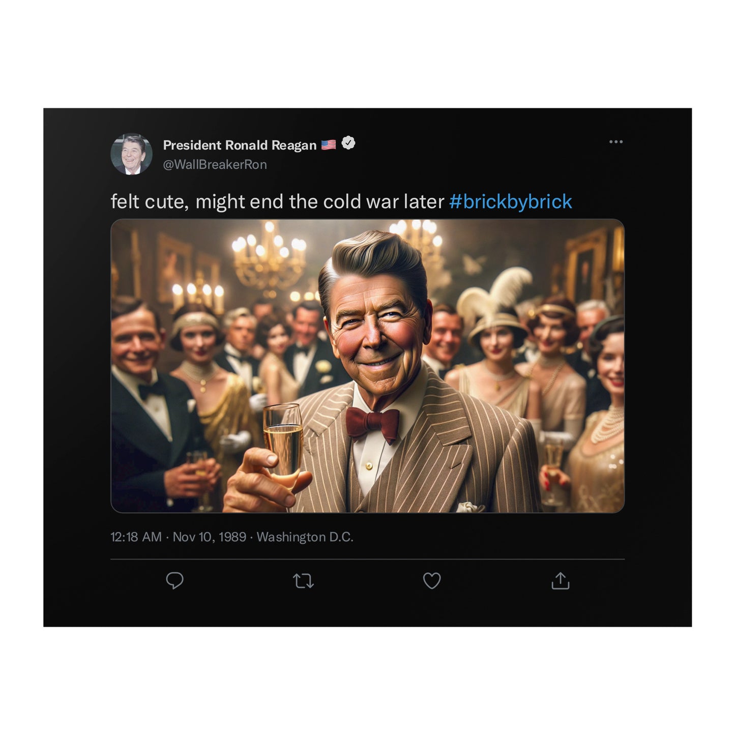 REAGAN Berlin Wall Poster