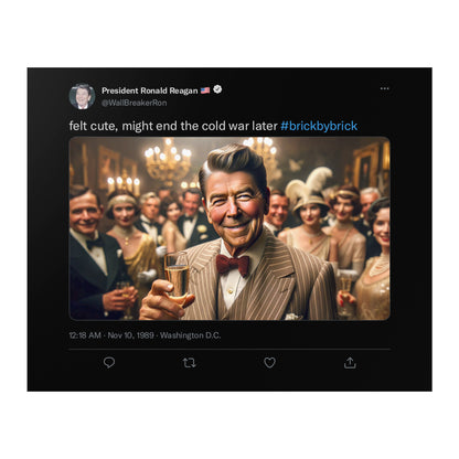 REAGAN Berlin Wall Poster